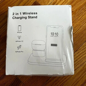 2 in 1 wireless charging station
